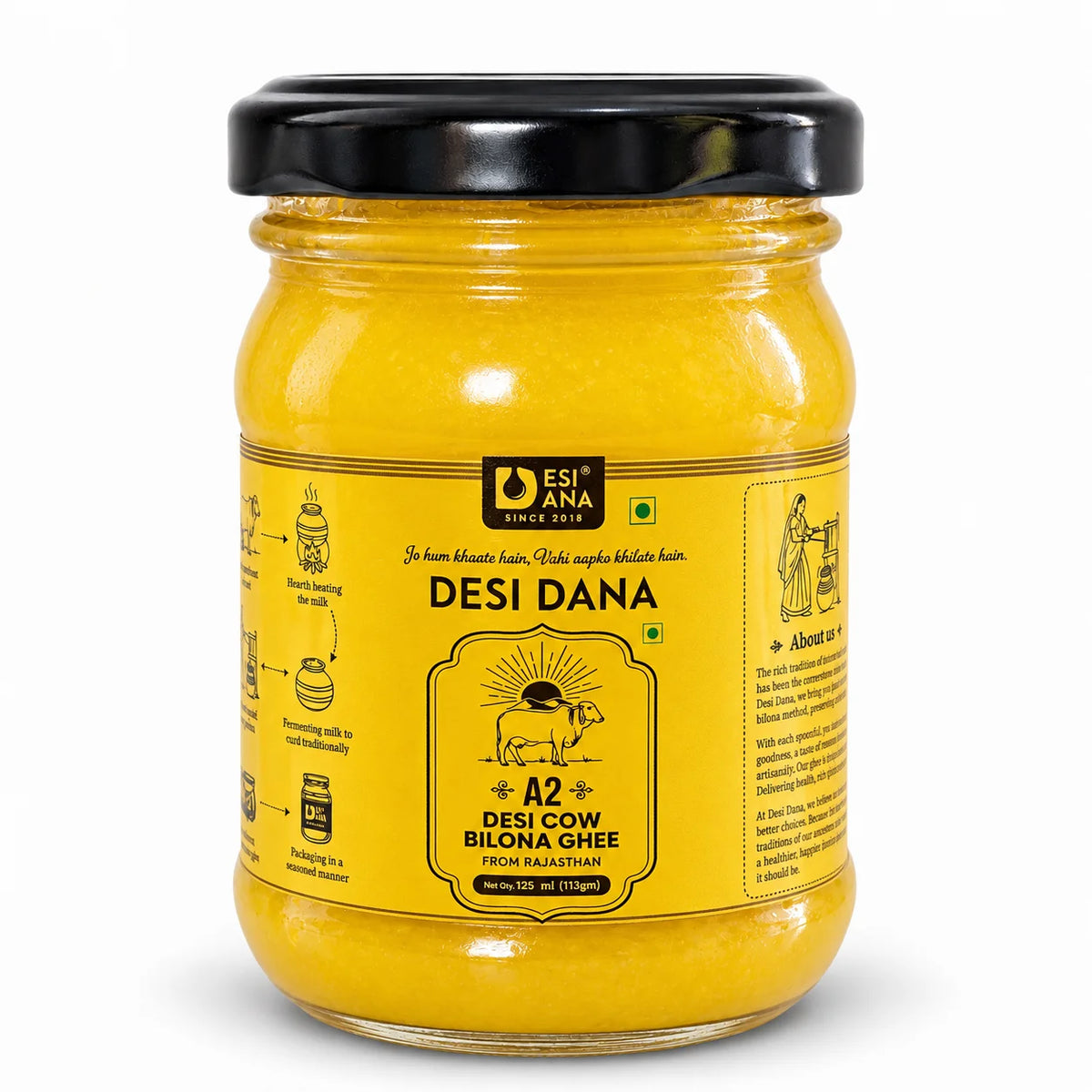 Desi Dana Cow A2 Bilona Ghee