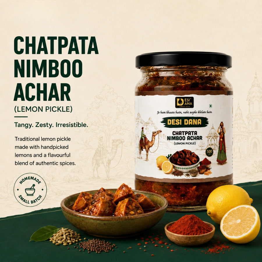 Rajasthani Khatta Meetha Lemon Pickle