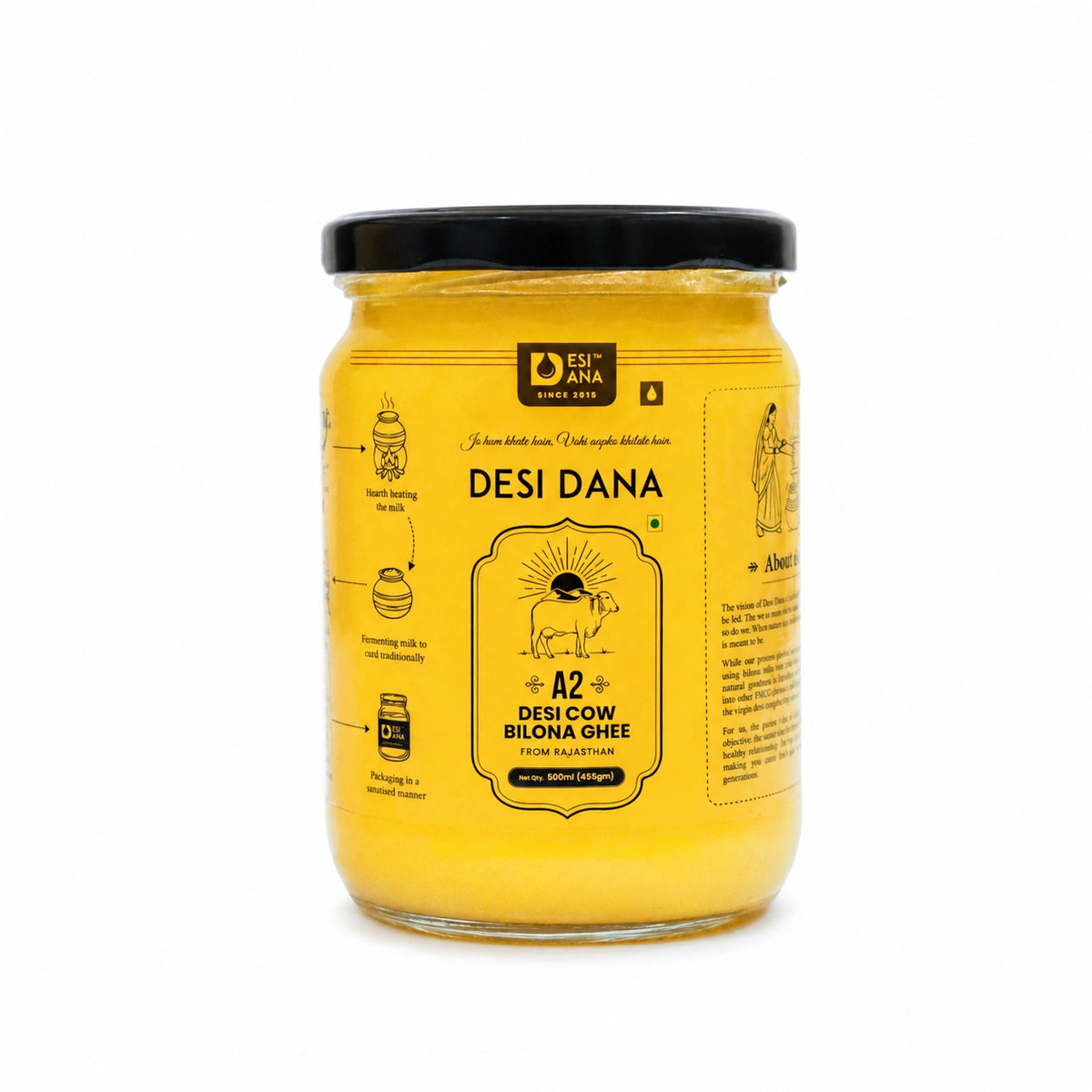 Desi Dana Cow A2 Bilona Ghee